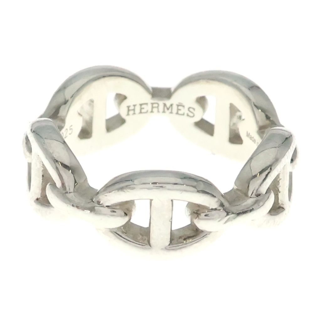 Hermes Chaine D'ancre 925 Sterling Silver Ring