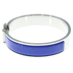 Hermes Click Enamel P Buckle Bracelet Blue — view 4