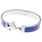 Hermes Click Enamel P Buckle Bracelet Blue — view 6
