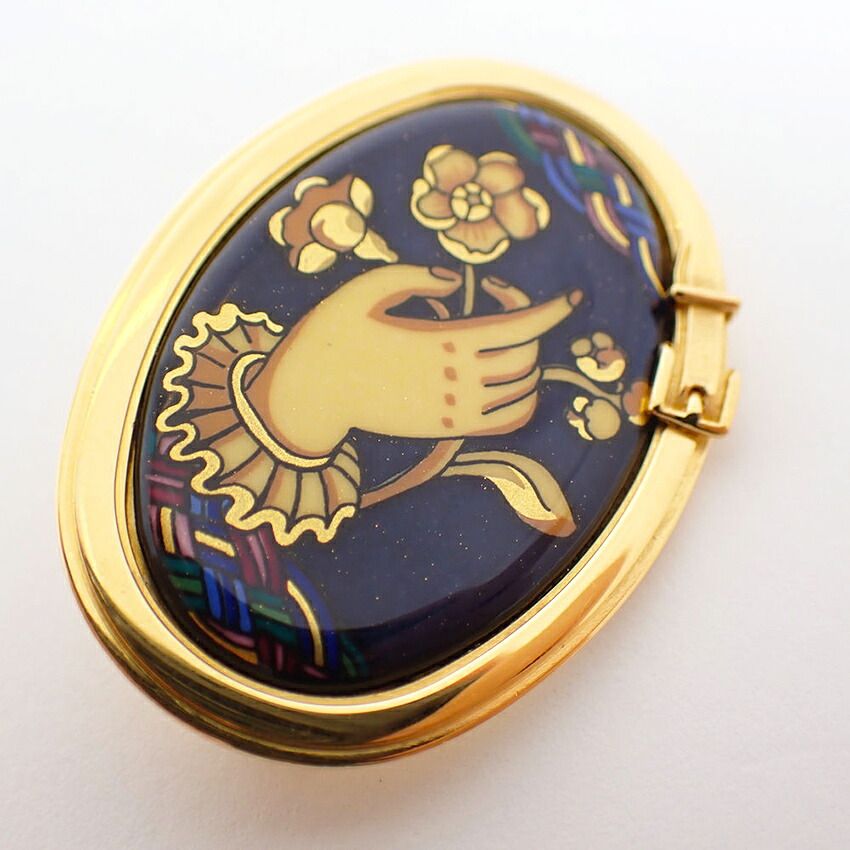 Hermes Brooch Gold — view 2