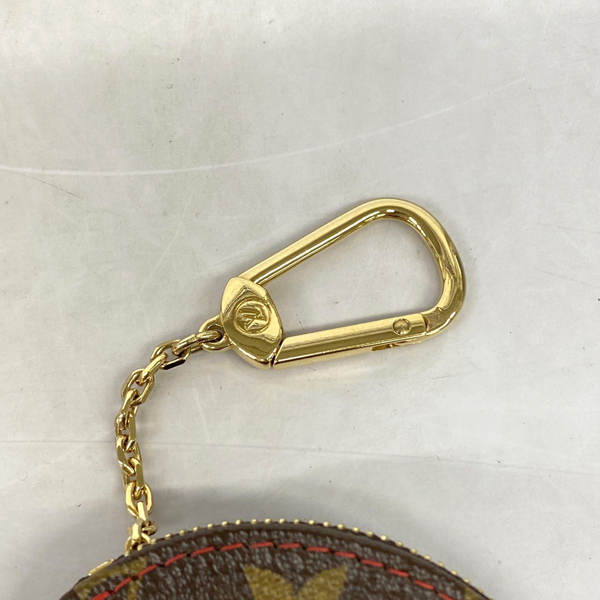 Louis Vuitton Coin Purse Monogram Cherry Porto Moneron Brown Red Takashi — view 6