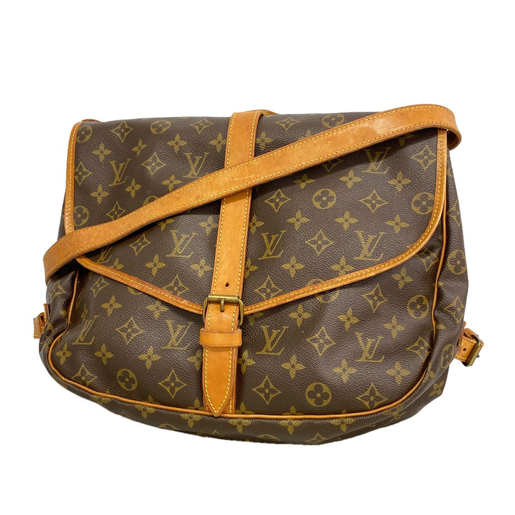 Louis Vuitton Shoulder Bag Monogram Saumur 35 Brown