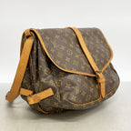 Louis Vuitton Shoulder Bag Monogram Saumur 35 Brown — view 2
