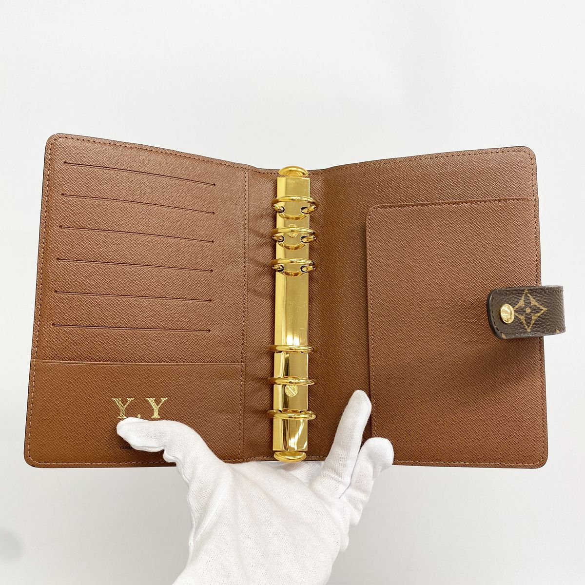 Louis Vuitton Notebook Cover Monogram Agenda MM Brown — view 3
