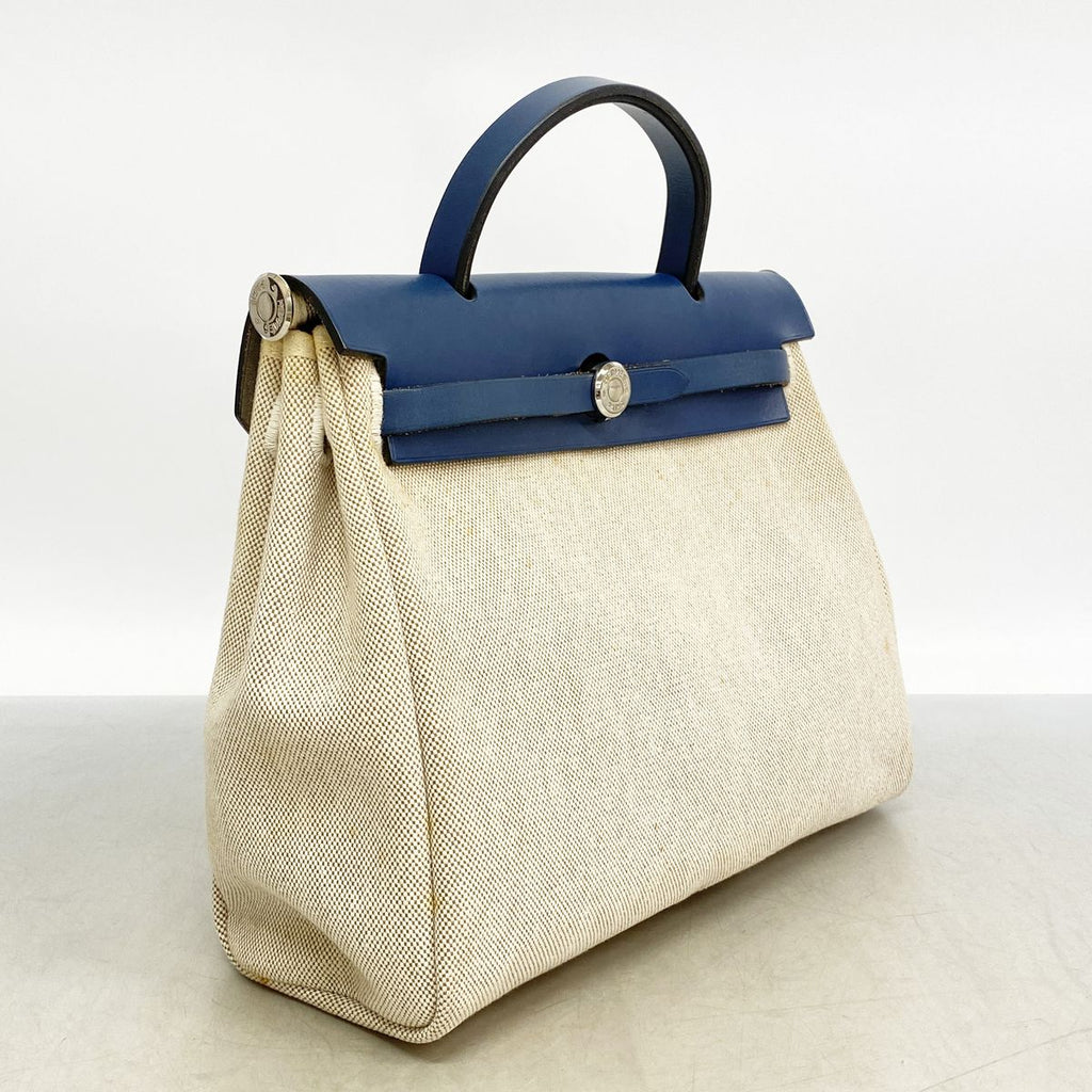 Hermes Herbag PM Toilet Ash Blue Silver Handbag — view 2