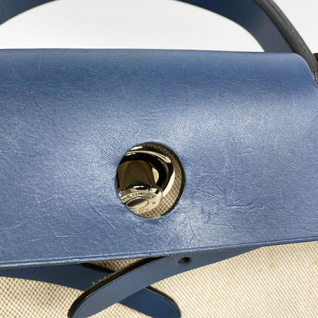 Hermes Herbag PM Toilet Ash Blue Silver Handbag — view 6