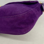 Fendi Handle Mamma Bucket Suede Purple Gold — view 8