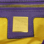 Fendi Handle Mamma Bucket Suede Purple Gold — view 5
