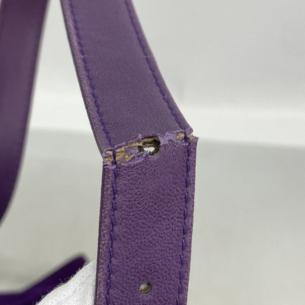 Fendi Handle Mamma Bucket Suede Purple Gold — view 6