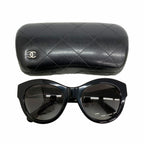 Chanel Sunglasses Acetate Black Silver Eyewear — view 6
