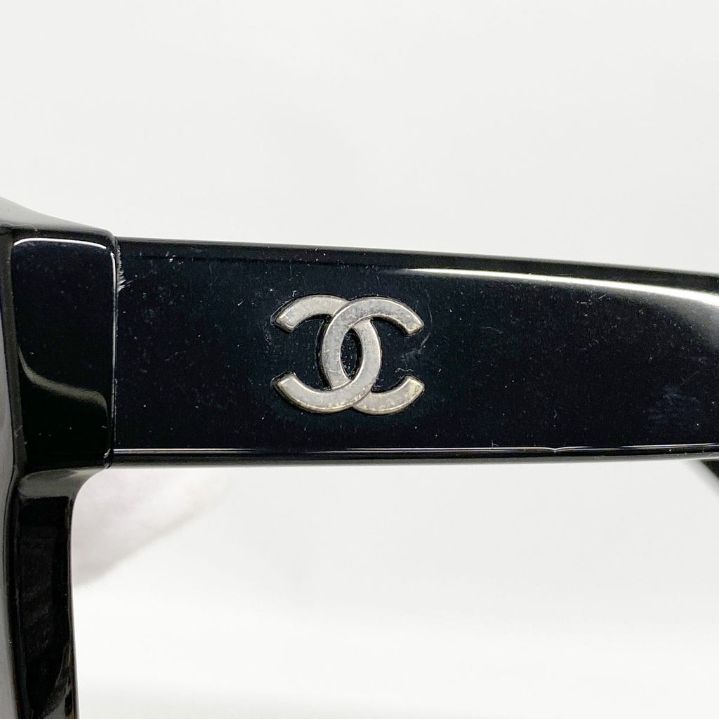 Chanel Sunglasses Acetate Black Silver Eyewear — view 2