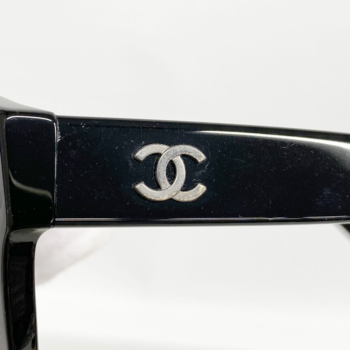 Chanel Sunglasses Acetate Black Silver Eyewear — view 2