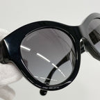 Chanel Sunglasses Acetate Black Silver Eyewear — view 5