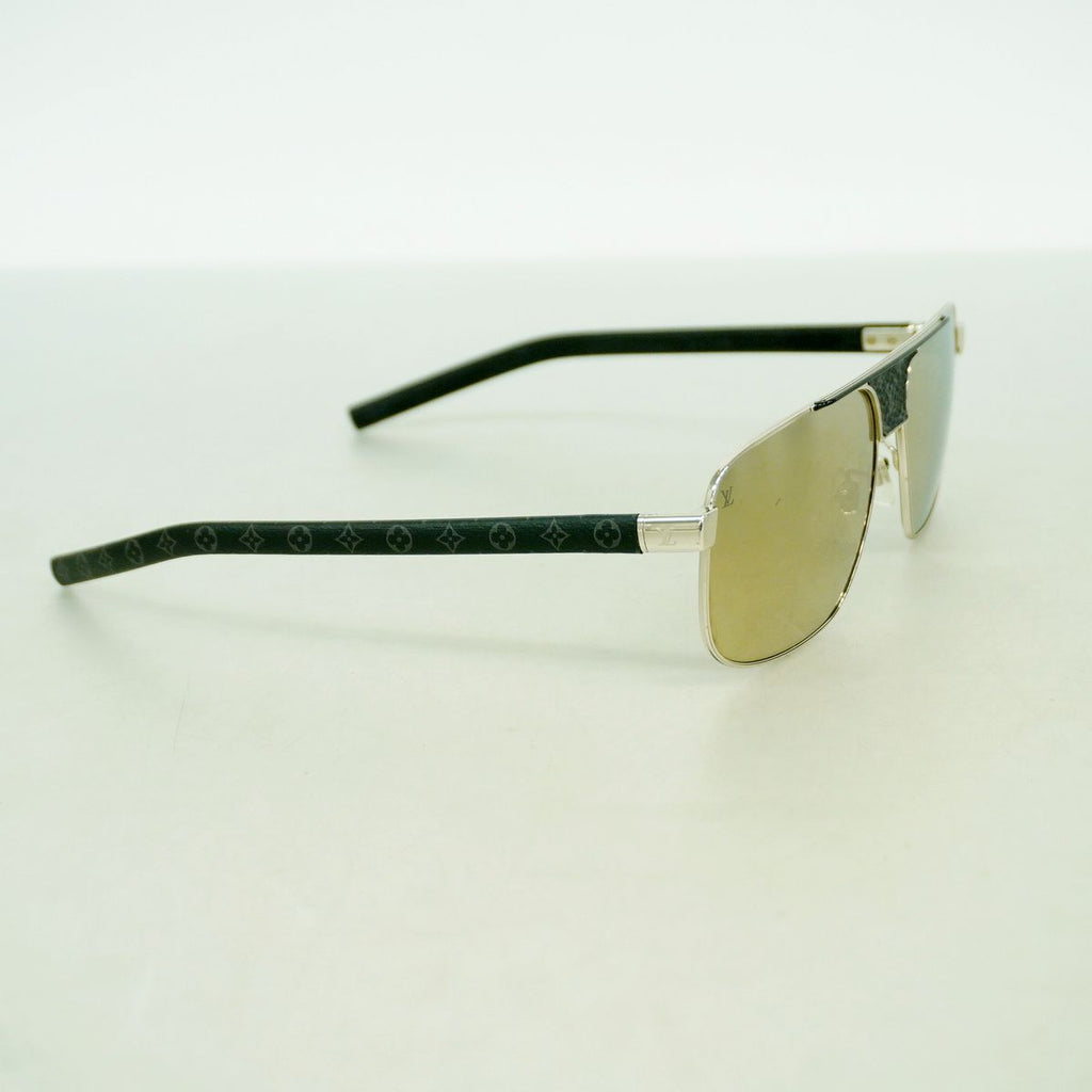 Louis Vuitton Sunglasses Monogram Eclipse Pacific Black Silver Eyewear — view 2