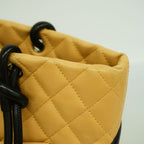 Chanel Tote Bag Cambon Lambskin Beige Black Silver — view 7