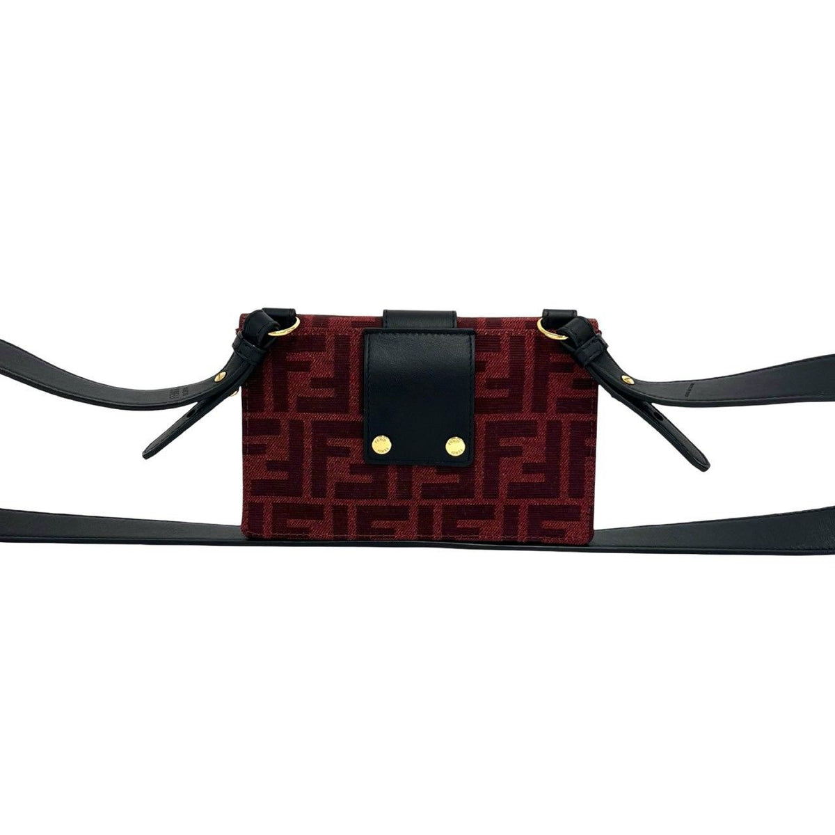 Fendi Marsupio Bucket Zucca FF Logo Pattern Canvas Leather Shoulder Bag — view 3