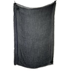Chanel Christmas CC Logo Embroidered Cashmere Blend Shawl Scarf