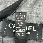 Chanel Christmas CC Logo Embroidered Cashmere Blend Shawl Scarf — view 5