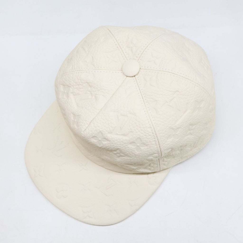 Louis Vuitton Monogram Empreinte Taurillon Leather Quill 1.0 Cap TU Hat — view 6
