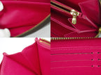 Louis Vuitton LV Zippy Wallet Monogram Bay Zip Around Brown Pink — view 8