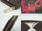 Louis Vuitton LV Zippy Wallet Monogram Bay Zip Around Brown Pink — view 6