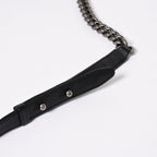 Chanel Boy Chain Shoulder Bag Lambskin CC Logo Black Silver — view 8