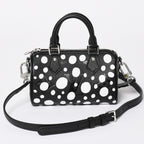 Louis Vuitton Nano Speedy Handbag Yayoi Kusama Monogram Empreinte Black — view 2
