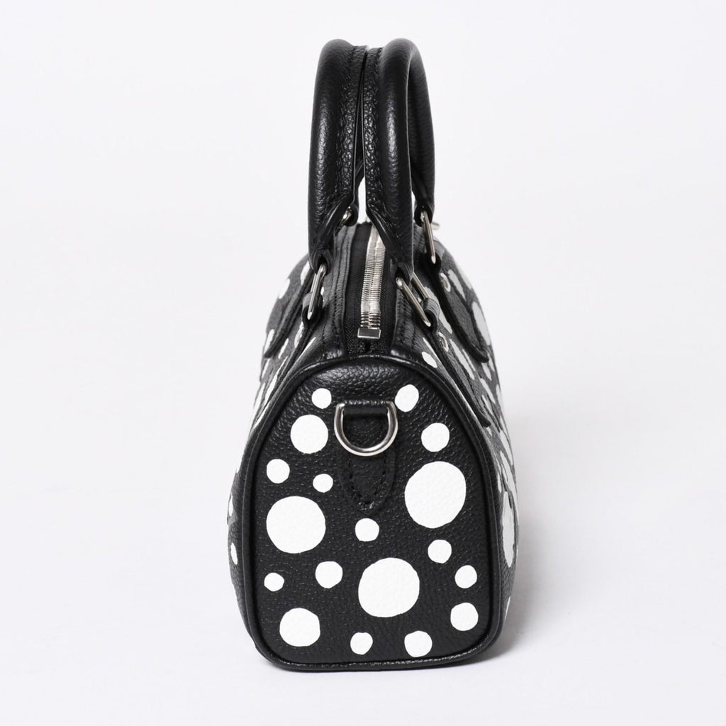 Louis Vuitton Nano Speedy Handbag Yayoi Kusama Monogram Empreinte Black — view 5