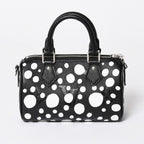 Louis Vuitton Nano Speedy Handbag Yayoi Kusama Monogram Empreinte Black — view 3