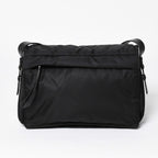 Prada Pocono Shoulder Bag Triangle Logo Nylon Black Silver — view 2