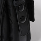 Prada Pocono Shoulder Bag Triangle Logo Nylon Black Silver — view 8