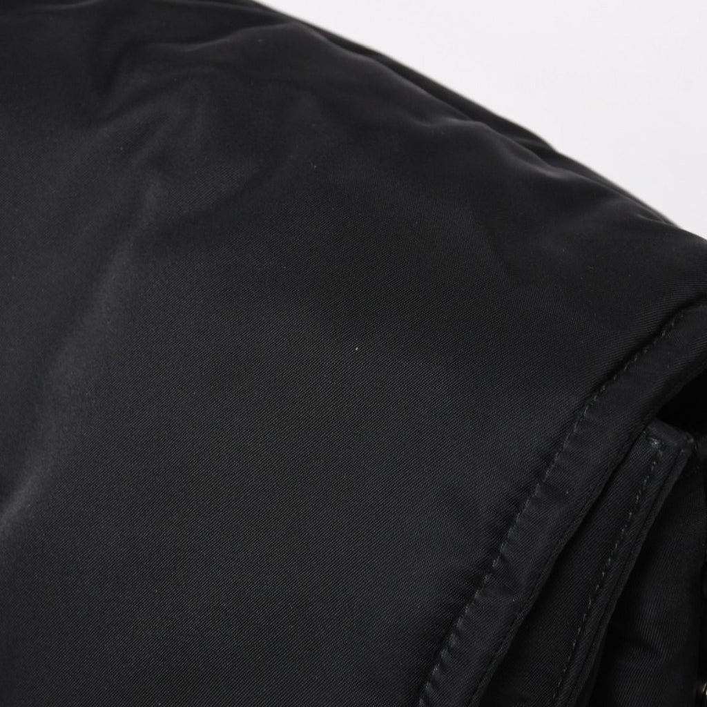 Prada Pocono Shoulder Bag Triangle Logo Nylon Black Silver — view 5