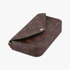 Louis Vuitton Multy Pochette Felicie Monogram Brown Canvas Shoulder Bag — view 5