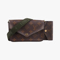 Louis Vuitton Multy Pochette Felicie Monogram Brown Canvas Shoulder Bag