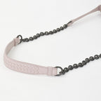 Bottega Veneta Intrecciato Rialto Chain Shoulder Bag Pink — view 6