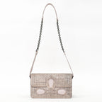 Bottega Veneta Intrecciato Rialto Chain Shoulder Bag Pink — view 4