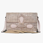 Bottega Veneta Intrecciato Rialto Chain Shoulder Bag Pink