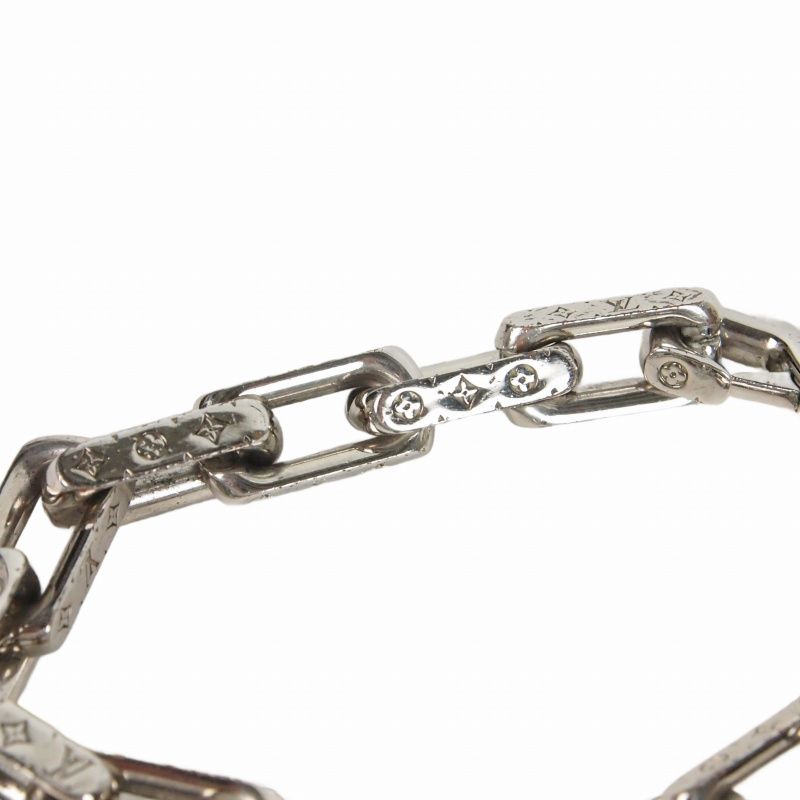 Louis Vuitton Bracelet Chain Monogram Corie Bangle Metal L Silver — view 3
