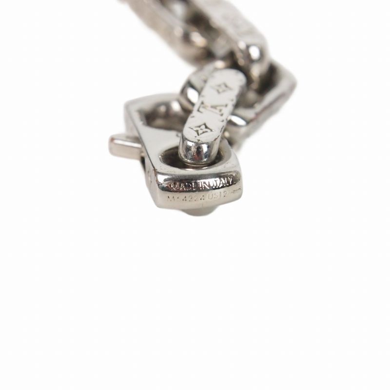 Louis Vuitton Bracelet Chain Monogram Corie Bangle Metal L Silver — view 4