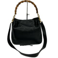 Gucci 2-Way Shoulder Bag Bamboo Leather 001 Black