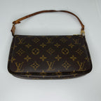 Louis Vuitton Monogram Pochette Soir Pouch Brown — view 2