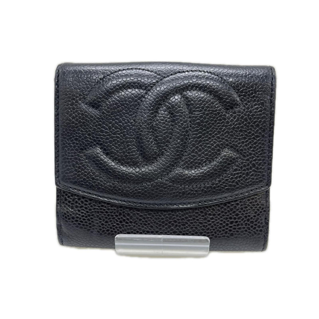 Chanel Hook Wallet CC Logo Black