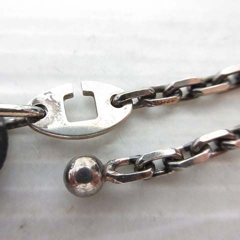 Hermes Snowman Charm Bag Key Holder Leather Chain White Silver — view 5