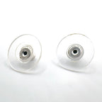 Chanel Alphabet CC Logo Silver Earrings — view 7