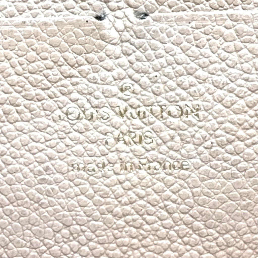 Louis Vuitton Zippy Wallet Monogram Empreinte Tourterelle Leather Beige Round — view 4