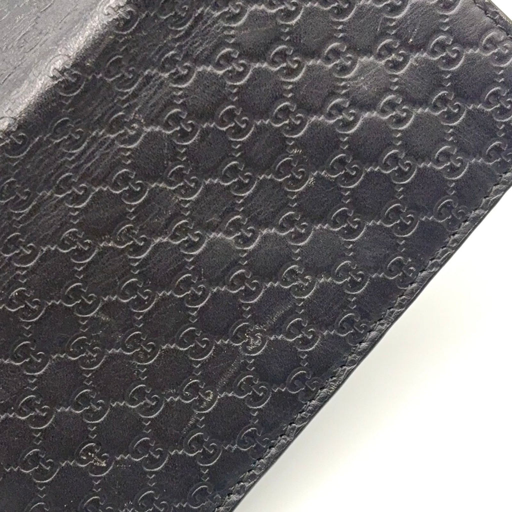 Gucci Micro Guccissima Leather Black Bifold Wallet — view 5