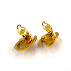 Chanel CC Logo Metal Gold Earrings — view 5