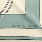 Hermes Ex Libris Triangle Jean Shawl Scarf — view 5