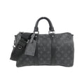 Louis Vuitton Monogram Eclipse Keepall Bandouliere 35 Boston Bag