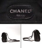 Chanel Backpack Lambskin Silver CC Logo — view 4